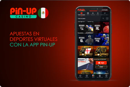 Apuestas en deportes virtuales con la App Pin-Up