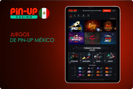 Juegos de casino en la App Pin-Up